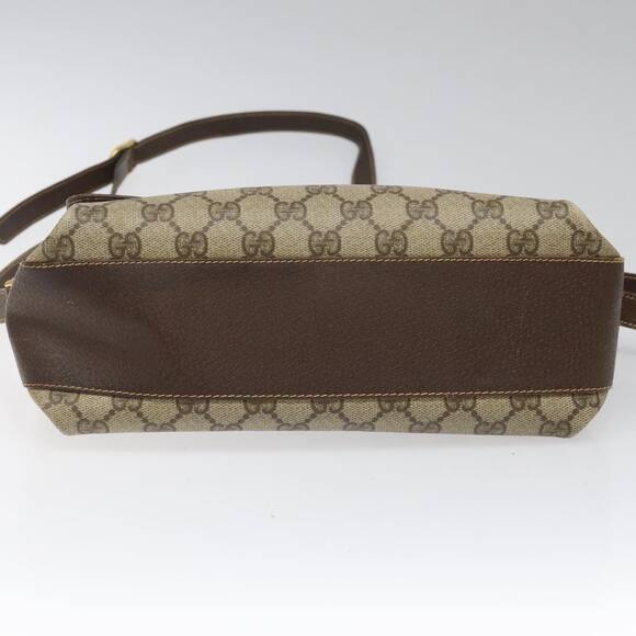 GUCCI GG Supreme Web Sherry Line Shoulder Bag Pvc Beige Red Green - Picture 9 of 16